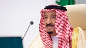  العاهل السعودي، الملك سلمان بن عبد العزيز آل سعود.