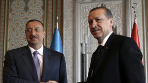 الرئيسان التركي رجب طيب أردوغان والأذربيجاني إلهام علييف