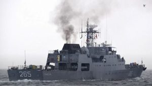 سفينة حربية في البحر الأسود
