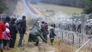 مهاجرون على حدود بيلاروس مع بولندا